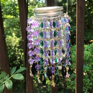 Solar Powered Mini Crystal Chandeliers
